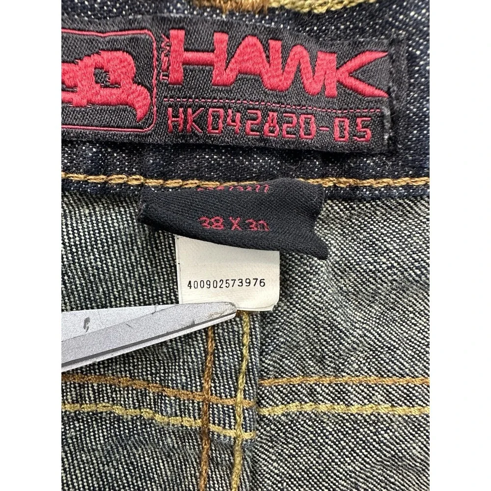 Tony Hawk Jeans Mens 38x30 HK 042820-05 Straight Wide Leg Skateboard Skater Dark